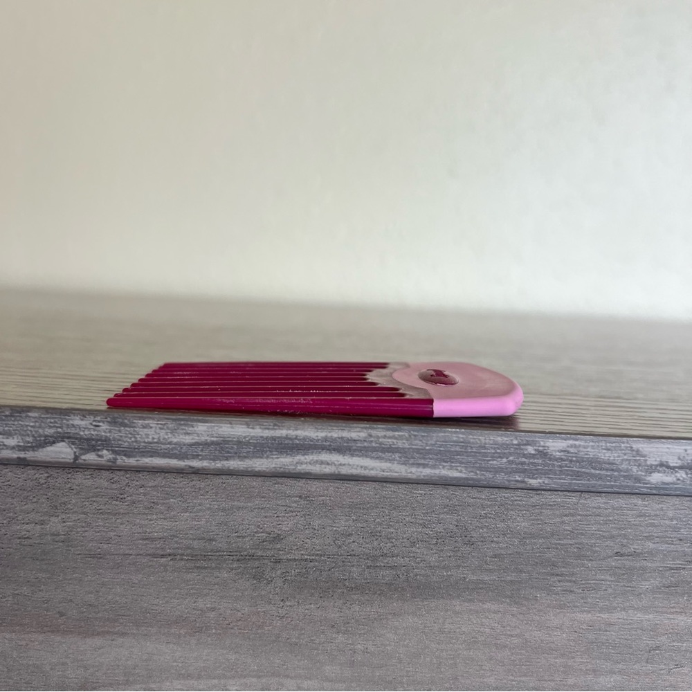 Vintage Goody Hair Pick Lift Comb Non Slip Handle Retro 90s USA Pink - Picture 6 of 12